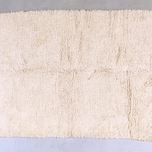 Beige wool rug 4