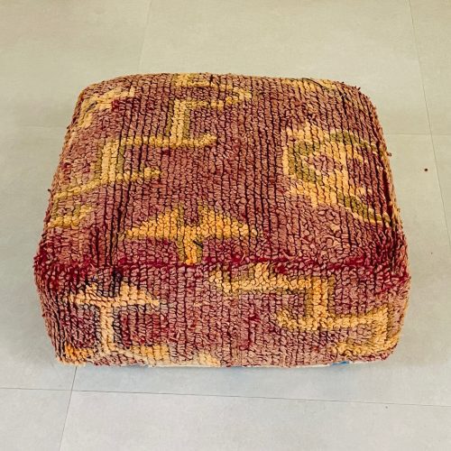 Maroon pouf 4