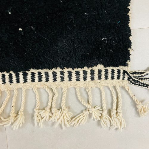 Moroccan black rug 1