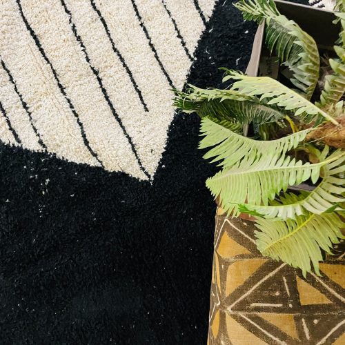 Moroccan black rug 10