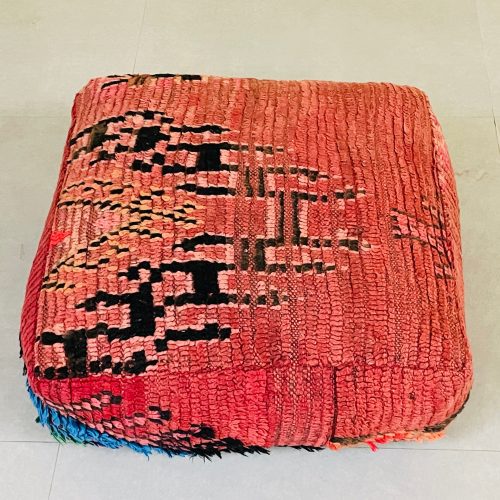 Moroccan woolen pouf 6