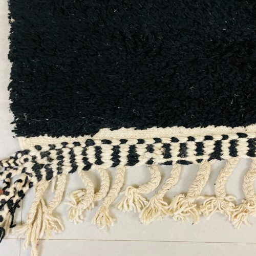 black moroccan wool rug 11