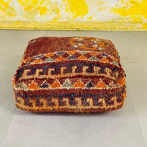 boho woolen pouf 4