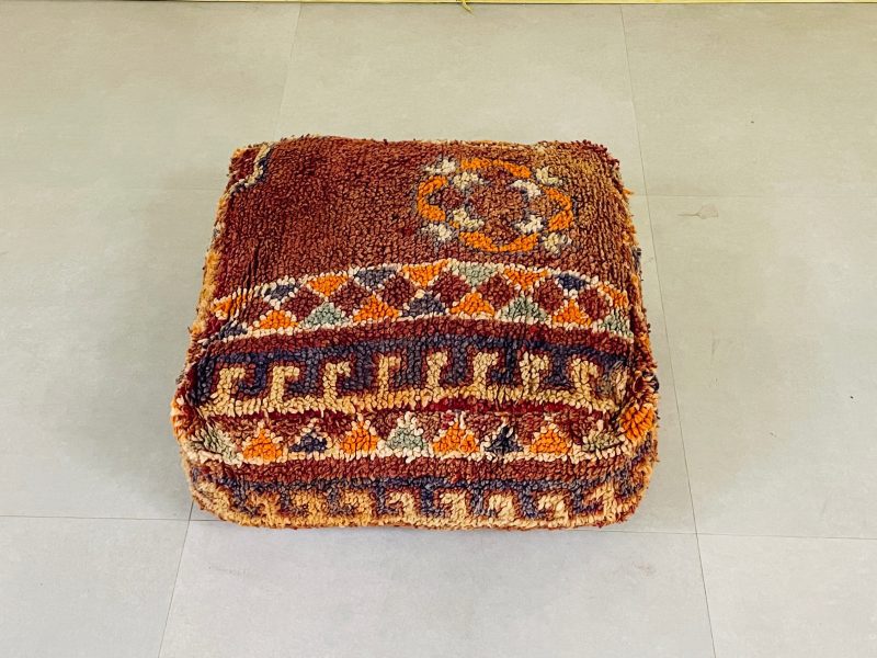 boho woolen pouf 5