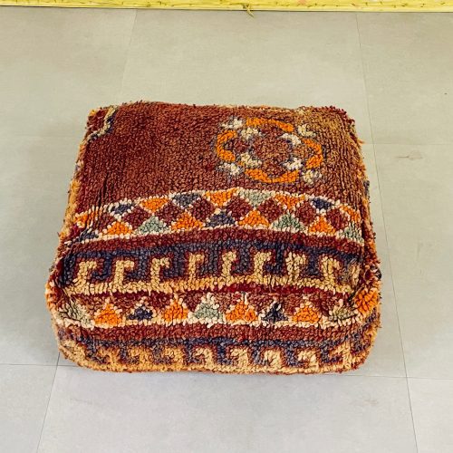 boho woolen pouf 6