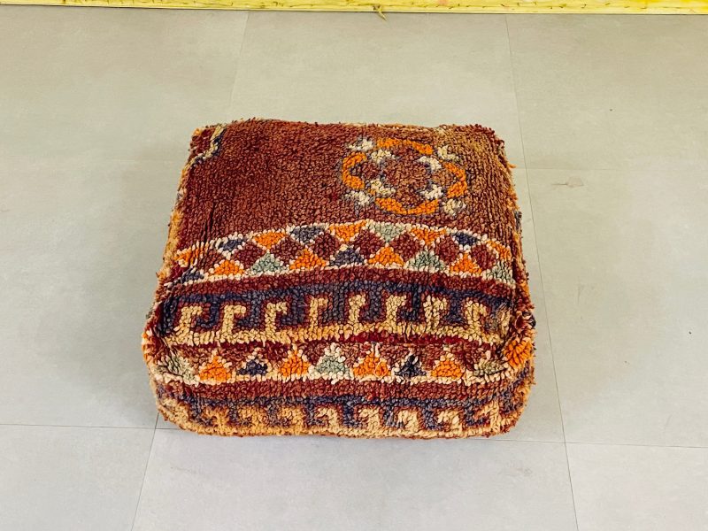 boho woolen pouf 6