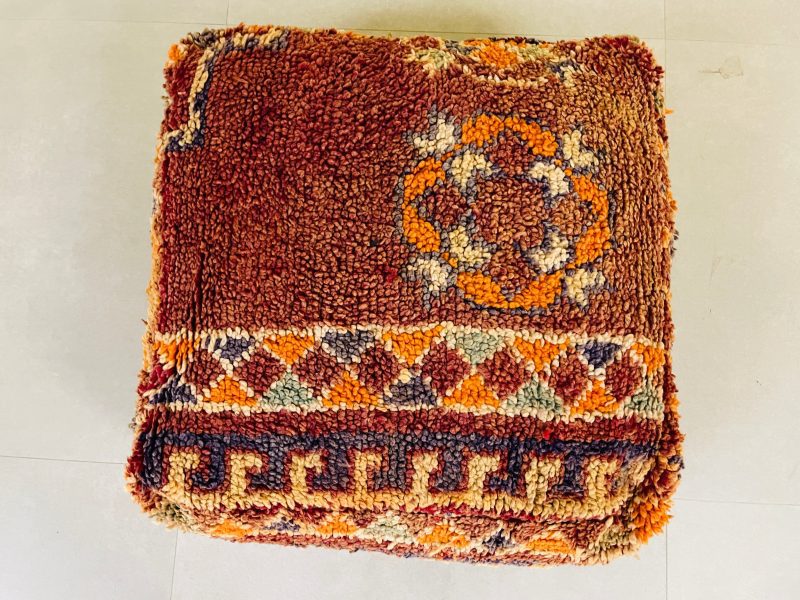 boho woolen pouf 7