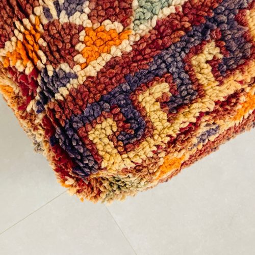 boho woolen pouf 8