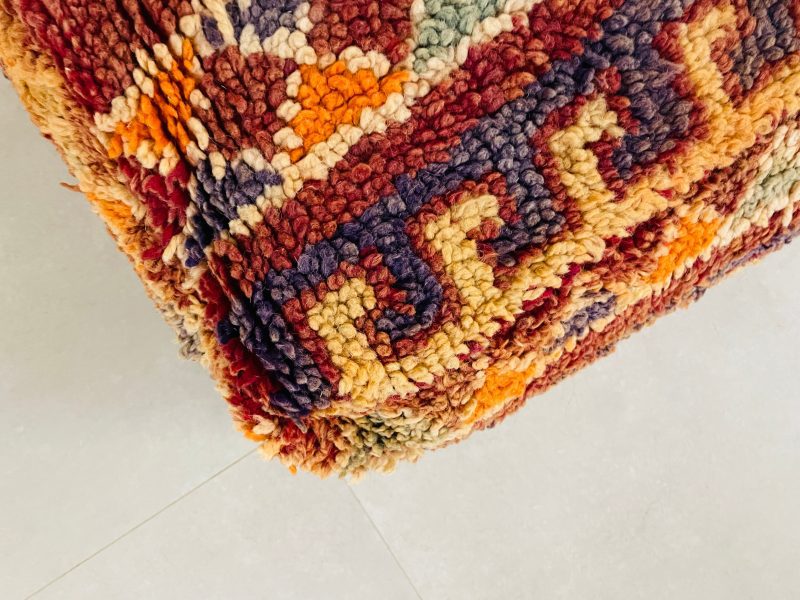 boho woolen pouf 8