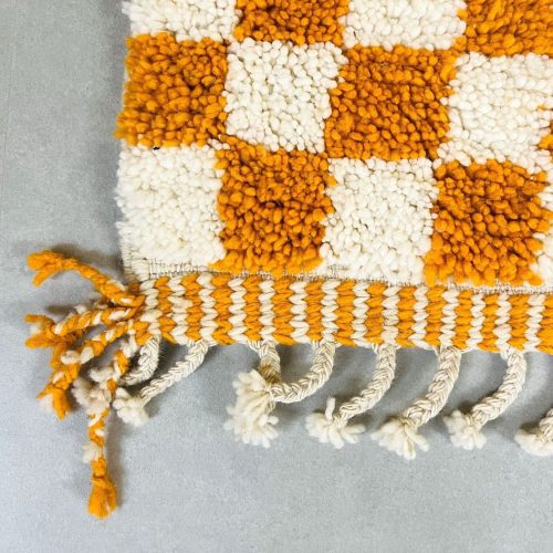 checkered wool rug 3