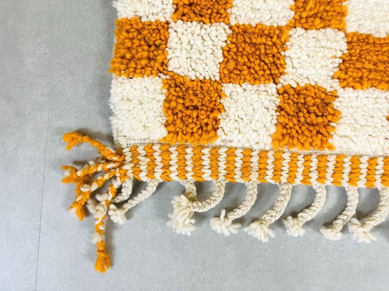 checkered wool rug 3