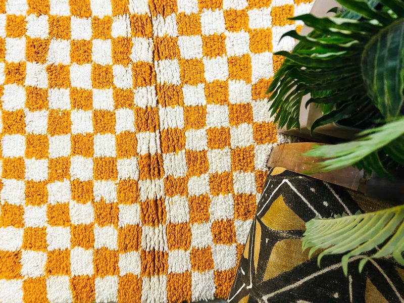 checkered wool rug 5