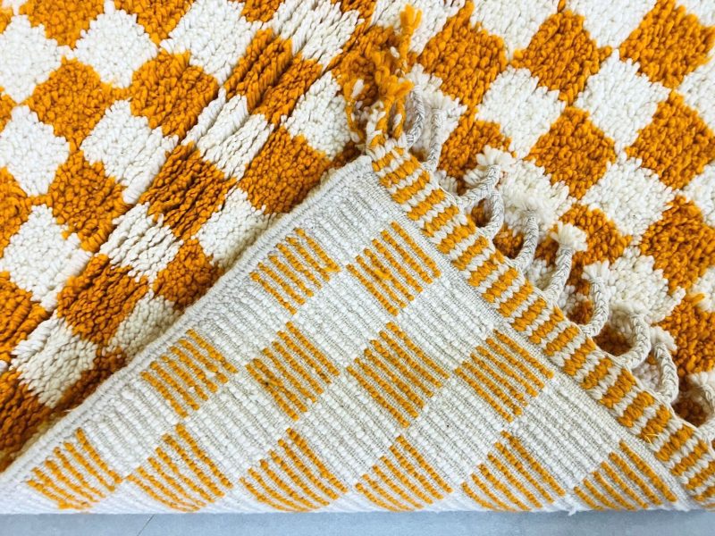 checkered wool rug 8