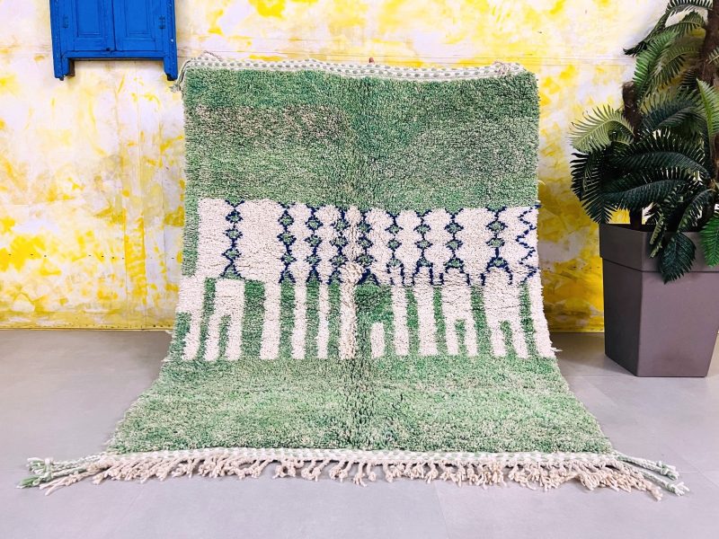 moroccan green rug 1