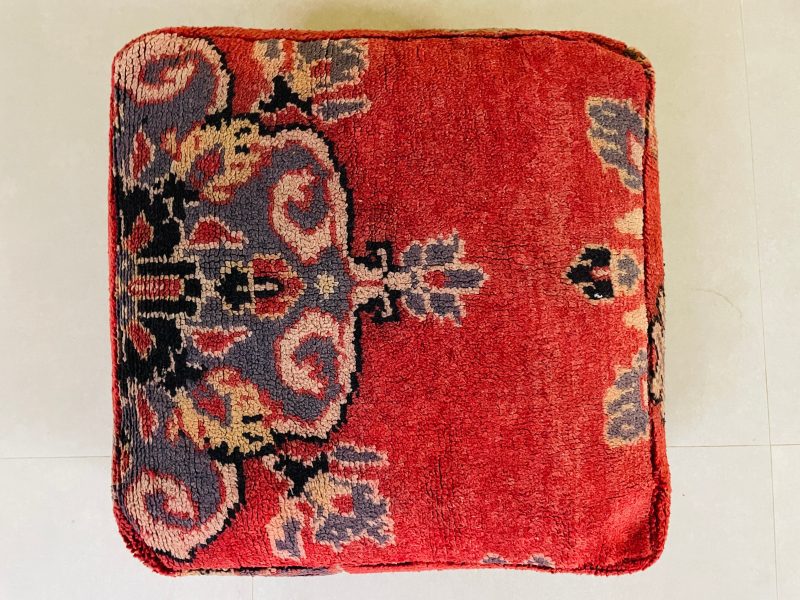 moroccan pillow pouf 1