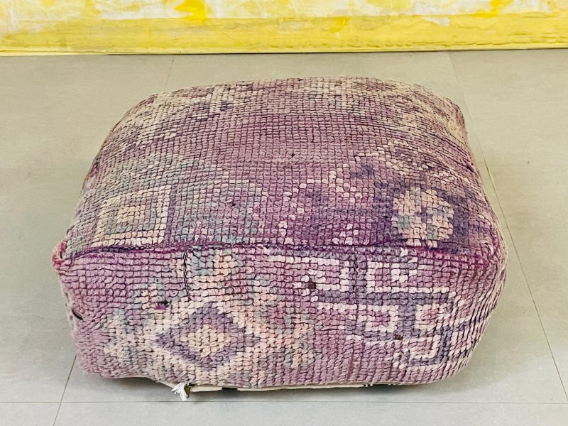 pouf moroccan kilim