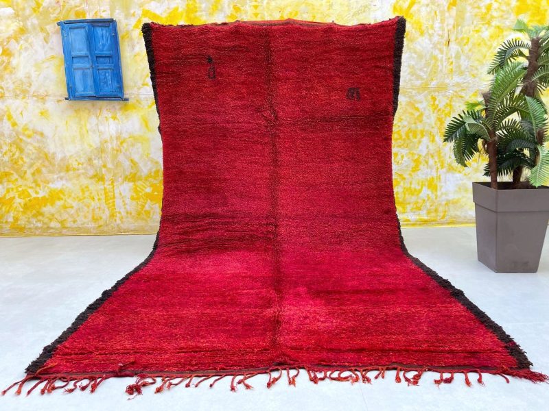 red custom rug 1